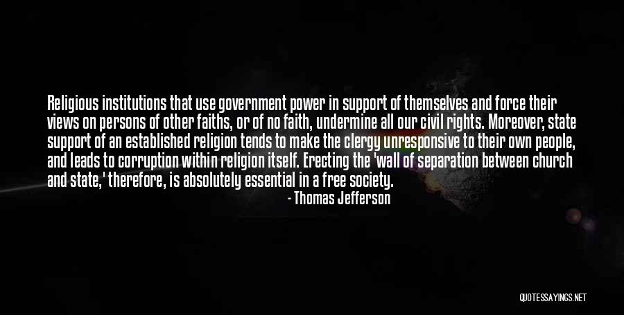 Non State Institutions Quotes By Thomas Jefferson Non State Institutions Quotes By Thomas Jefferson