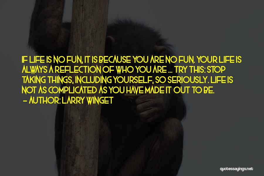 Non Stop Fun Quotes By Larry Winget