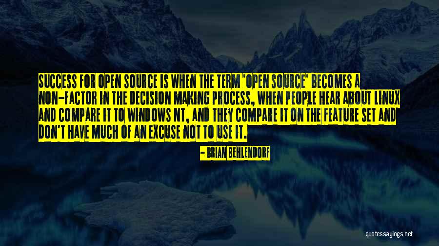 Non Success Quotes By Brian Behlendorf Non Success Quotes By Brian Behlendorf