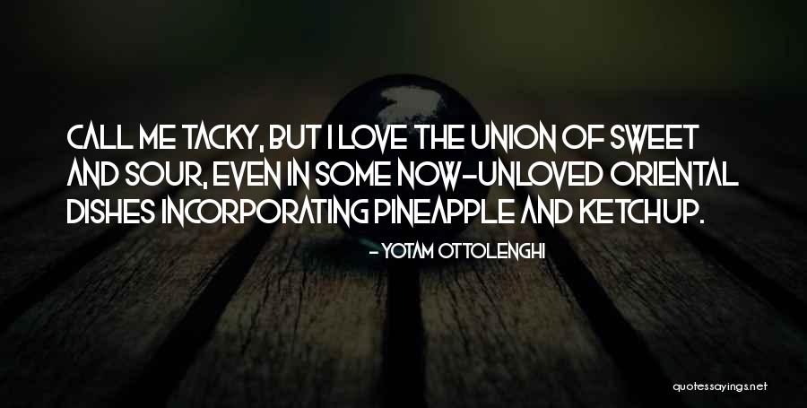 Non Tacky Love Quotes By Yotam Ottolenghi