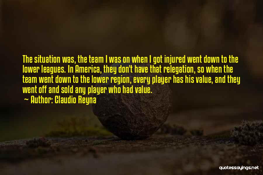 Non Team Player Quotes By Claudio Reyna