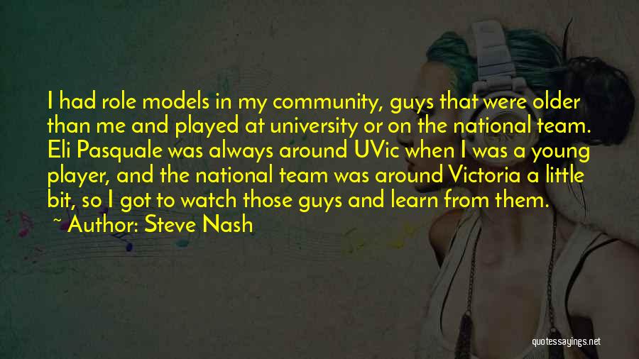 Non Team Player Quotes By Steve Nash