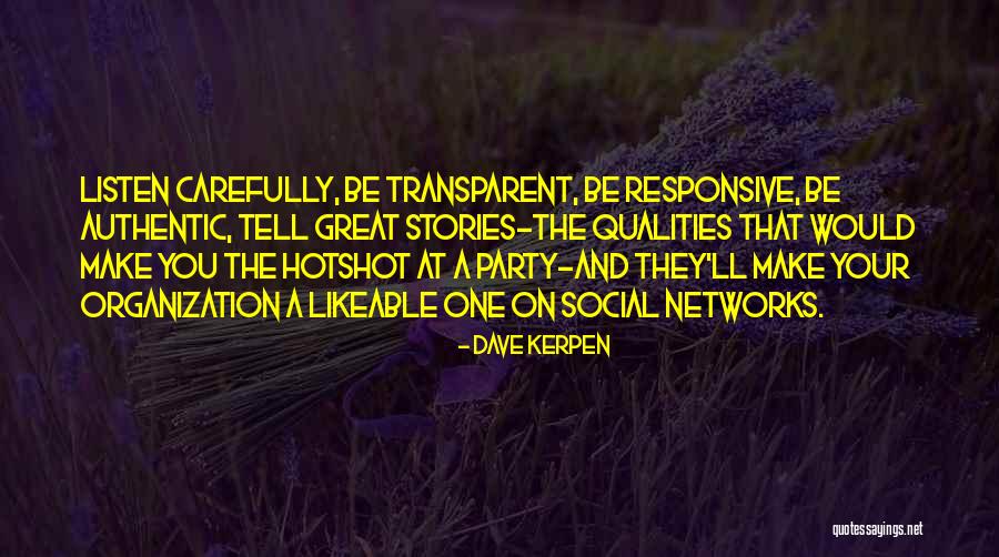 Non Transparent Quotes By Dave Kerpen Non Transparent Quotes By Dave Kerpen