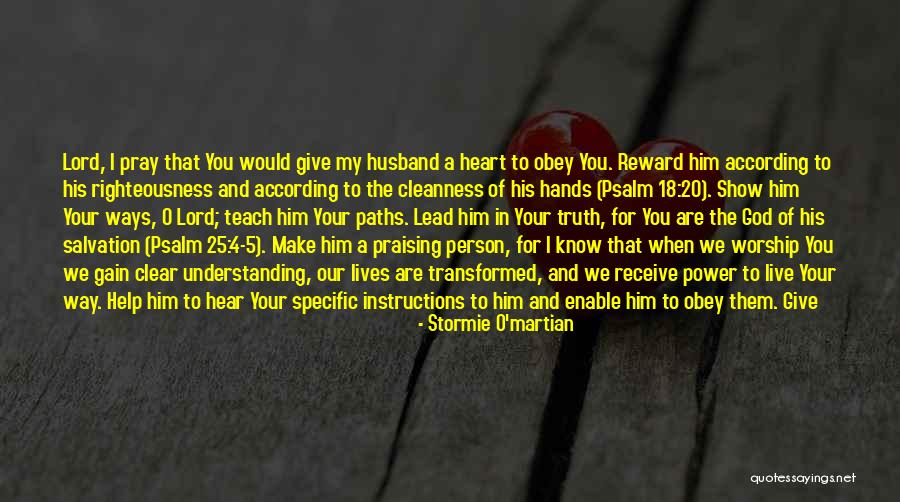 Non Understanding Husband Quotes By Stormie O'martian Non Understanding Husband Quotes By Stormie O'martian