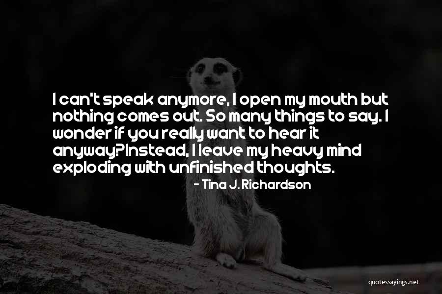 Non Verbal Quotes By Tina J. Richardson