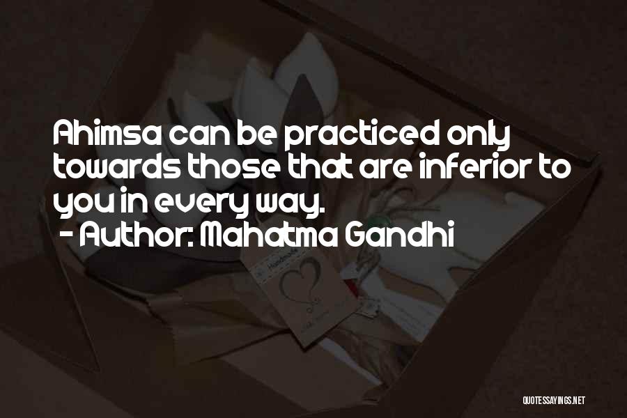 Non-violence Ahimsa Quotes By Mahatma Gandhi