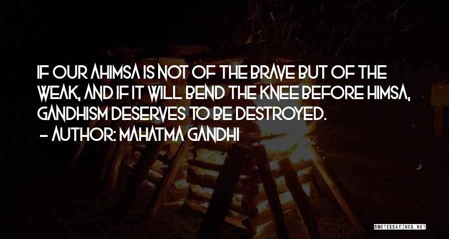 Non-violence Ahimsa Quotes By Mahatma Gandhi