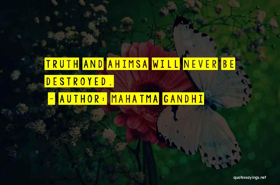 Non-violence Ahimsa Quotes By Mahatma Gandhi