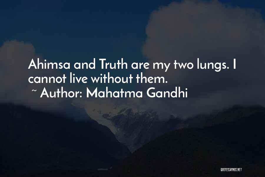 Non-violence Ahimsa Quotes By Mahatma Gandhi