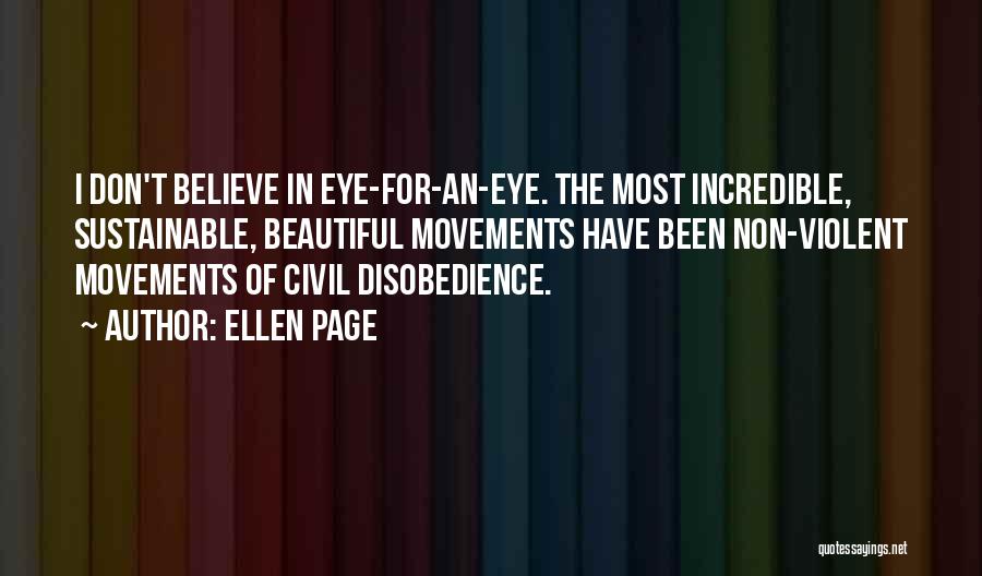 Non Violent Quotes By Ellen Page