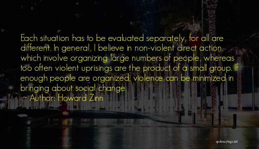 Non Violent Quotes By Howard Zinn