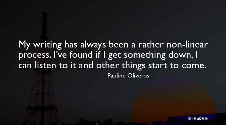 Non Writing Quotes By Pauline Oliveros Non Writing Quotes By Pauline Oliveros