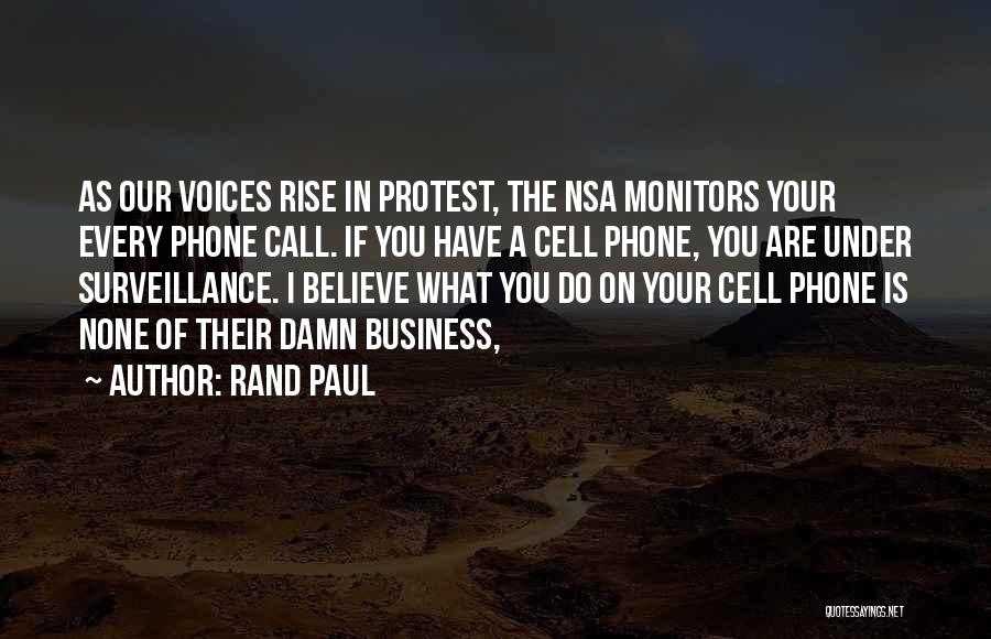 None Of Your Business Quotes By Rand Paul