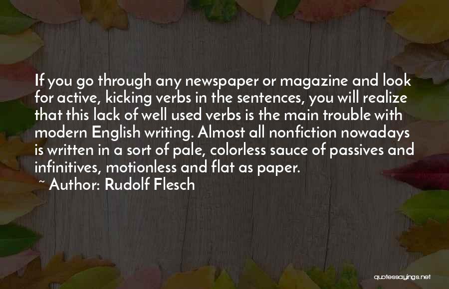 Nonfiction Writing Quotes By Rudolf Flesch