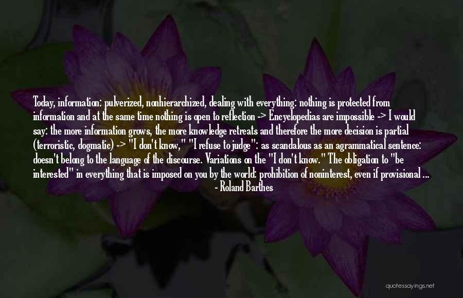 Nonhierarchized Quotes By Roland Barthes Nonhierarchized Quotes By Roland Barthes