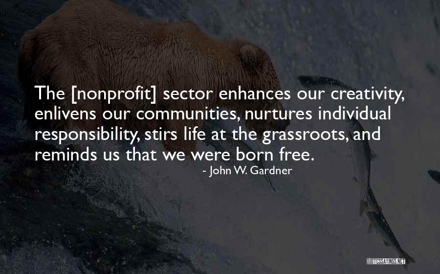 Nonprofit Sector Quotes By John W. Gardner Nonprofit Sector Quotes By John W. Gardner