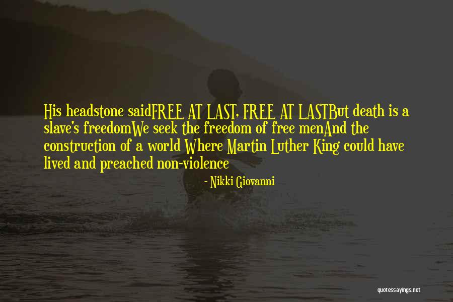 Nonviolence Martin Luther King Jr Quotes By Nikki Giovanni Nonviolence Martin Luther King Jr Quotes By Nikki Giovanni