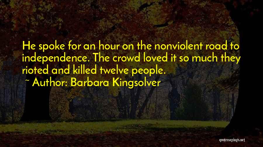 Nonviolent Quotes By Barbara Kingsolver