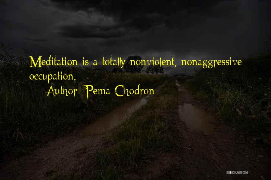 Nonviolent Quotes By Pema Chodron