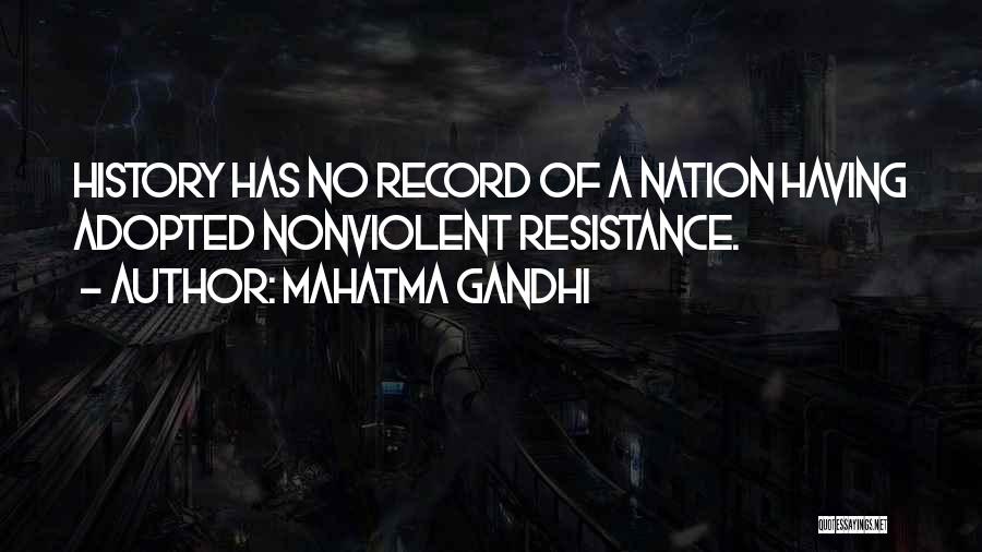 Nonviolent Resistance Quotes By Mahatma Gandhi