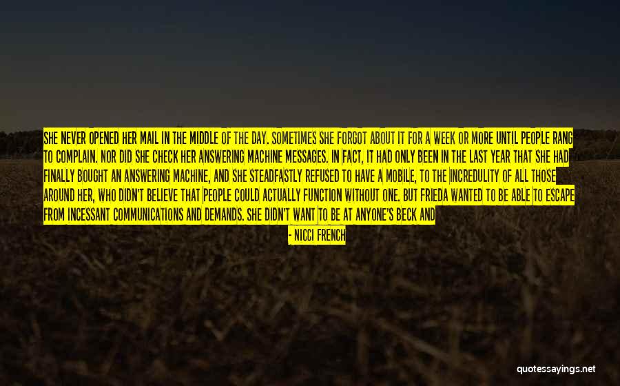 Nora Holleran Quotes By Nicci French Nora Holleran Quotes By Nicci French