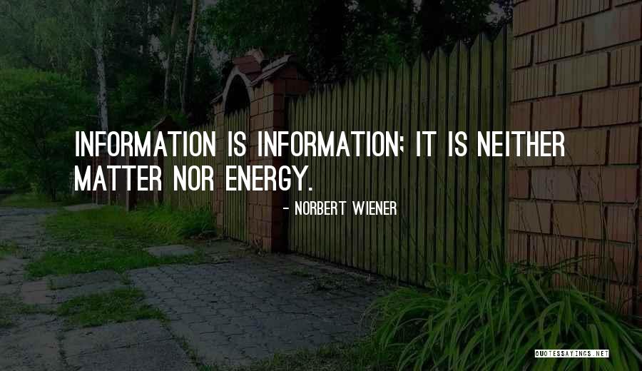 Norbert Wiener Quotes 526952