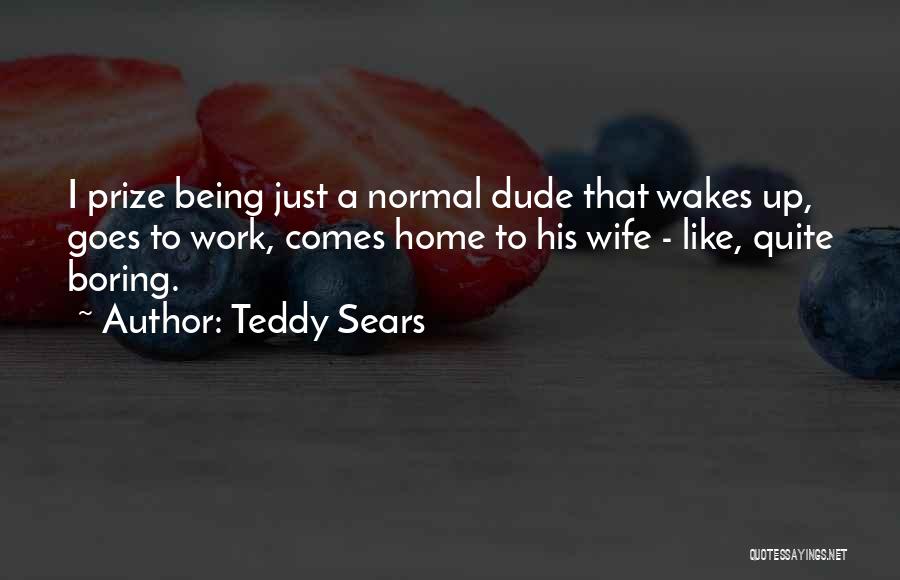 Normal Being Boring Quotes By Teddy Sears