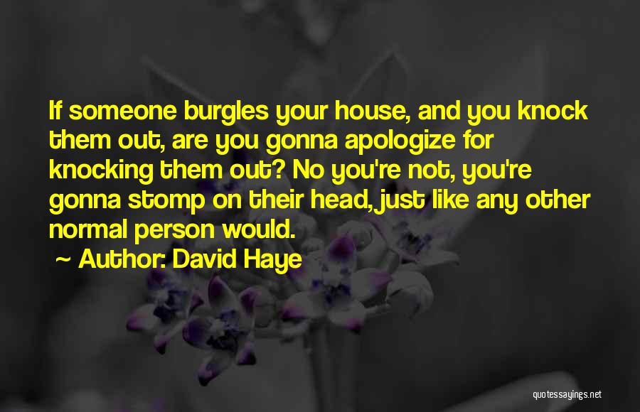 Normal Person Quotes By David Haye
