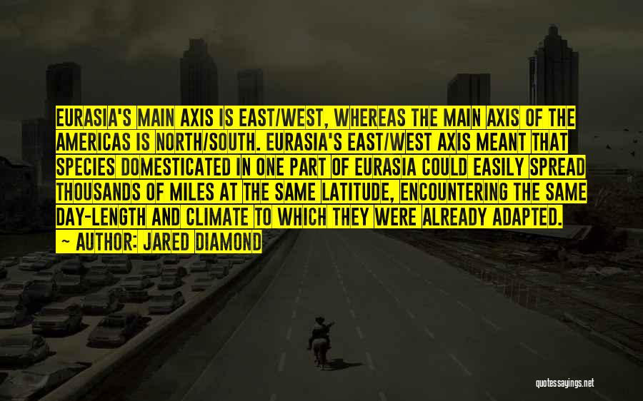 North East South West Quotes By Jared Diamond
