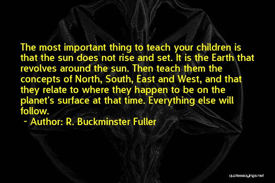 North East South West Quotes By R. Buckminster Fuller