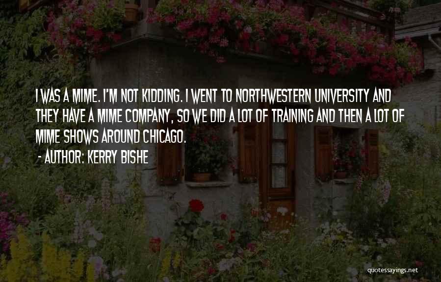 Northwestern Quotes By Kerry Bishe