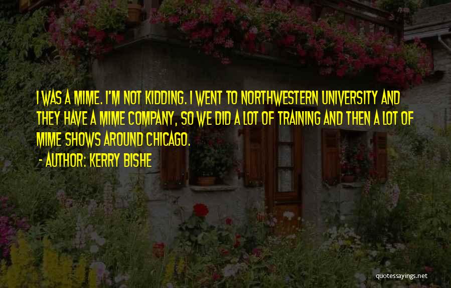 Northwestern University Quotes By Kerry Bishe