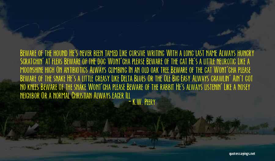 Nosey Quotes By K.W. Peery Nosey Quotes By K.W. Peery