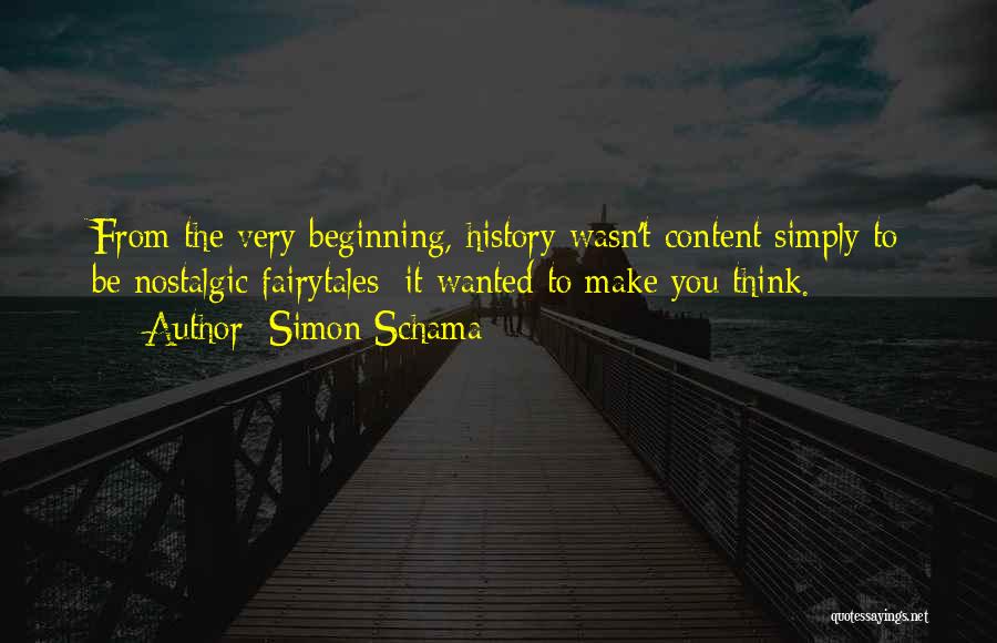 Nostalgic Quotes By Simon Schama