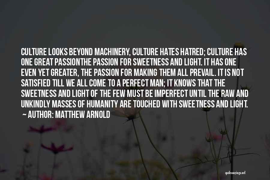Not A Perfect Man Quotes By Matthew Arnold