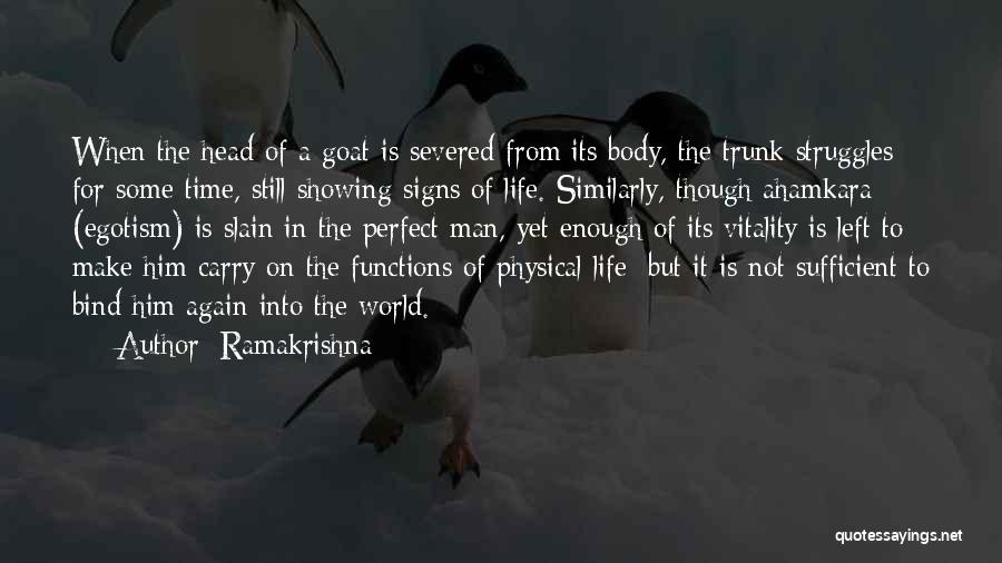 Not A Perfect Man Quotes By Ramakrishna