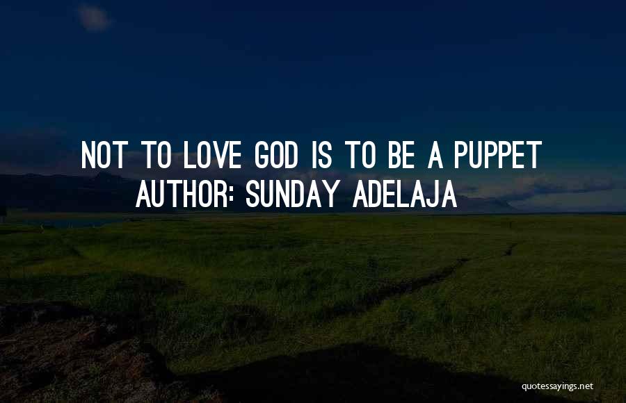 Not A Puppet Quotes By Sunday Adelaja