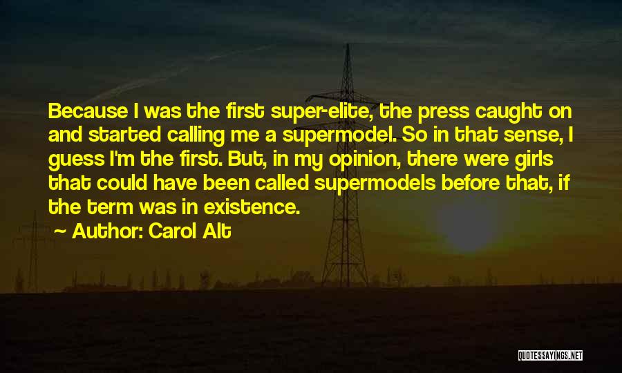 Not A Supermodel Quotes By Carol Alt