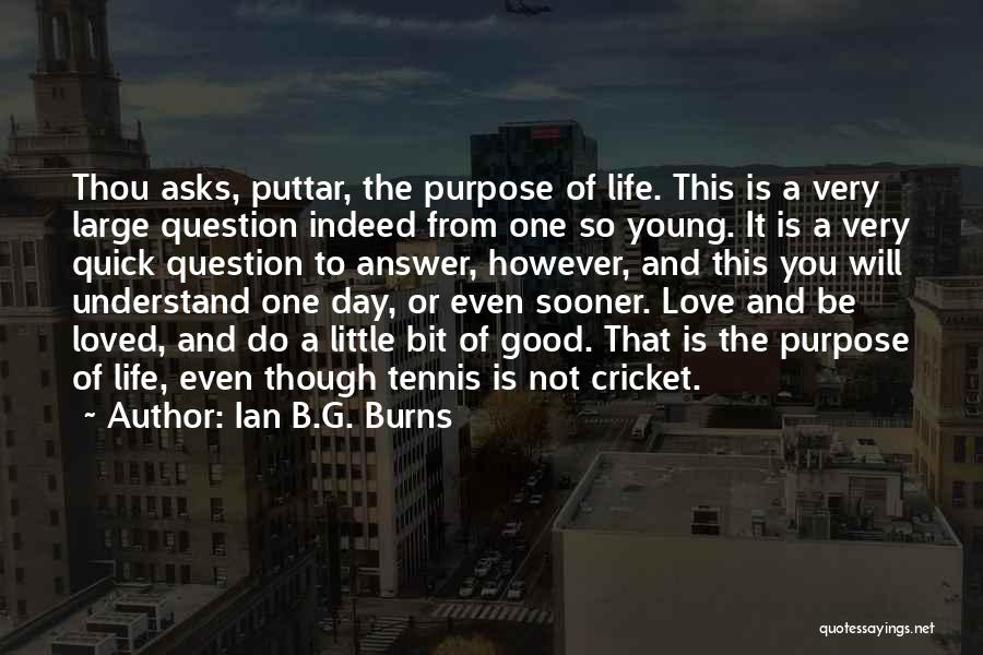 Not A Very Good Day Quotes By Ian B.G. Burns