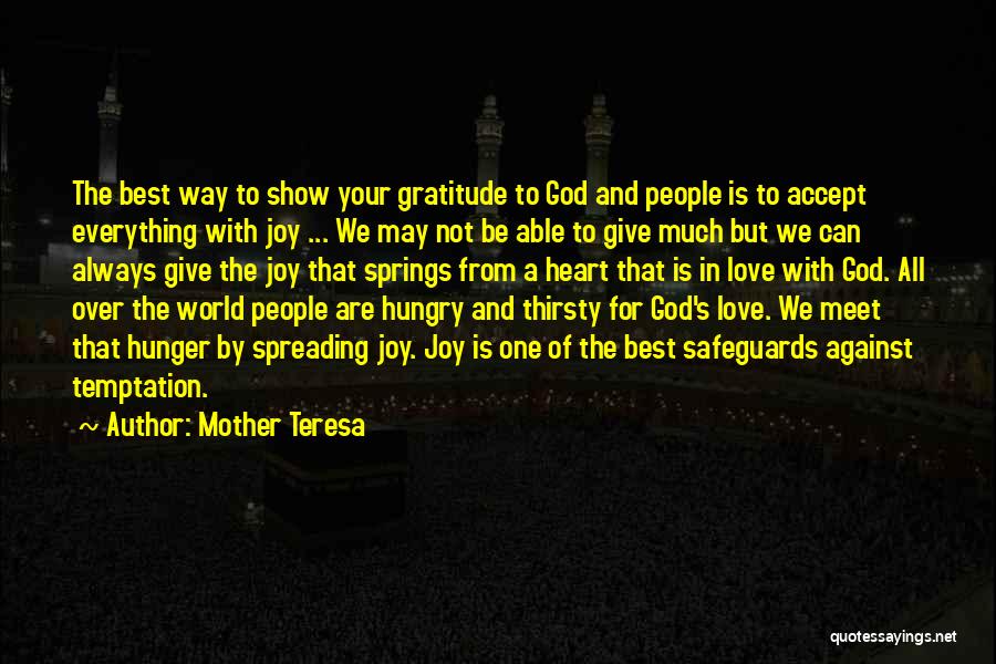 Not Able To Meet Quotes By Mother Teresa