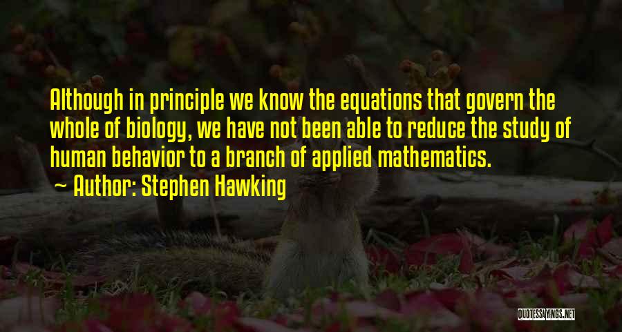 Not Able To Study Quotes By Stephen Hawking