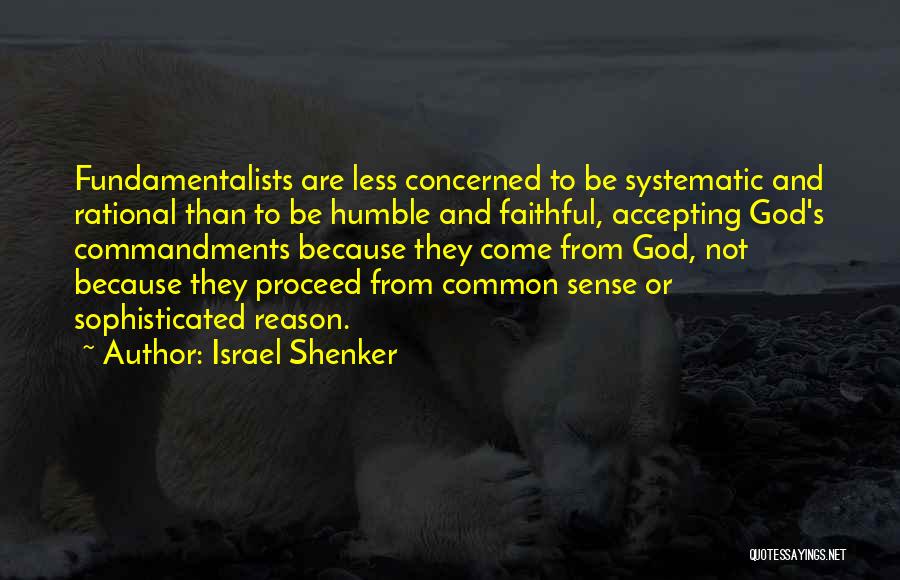 Not Accepting Quotes By Israel Shenker