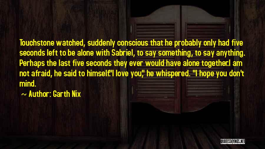 Not Afraid To Be Alone Quotes By Garth Nix