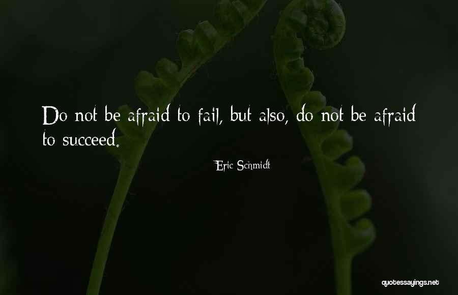 Not Afraid To Fail Quotes By Eric Schmidt