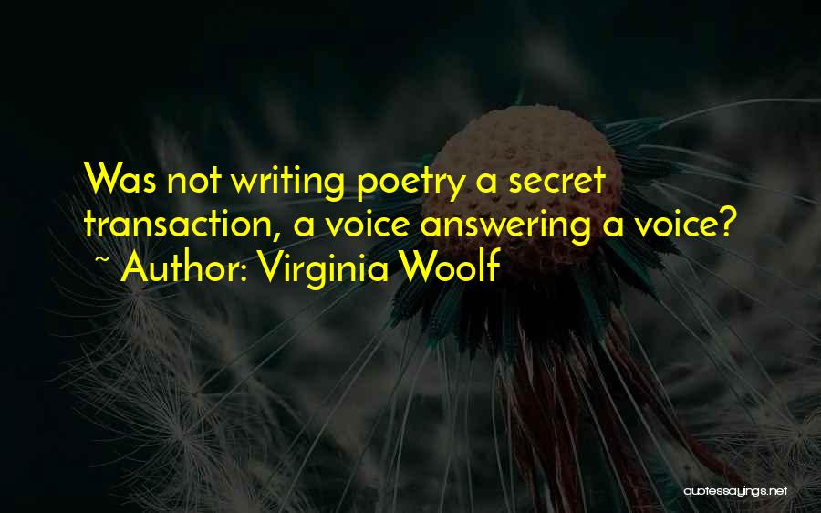 Not Answering Quotes By Virginia Woolf