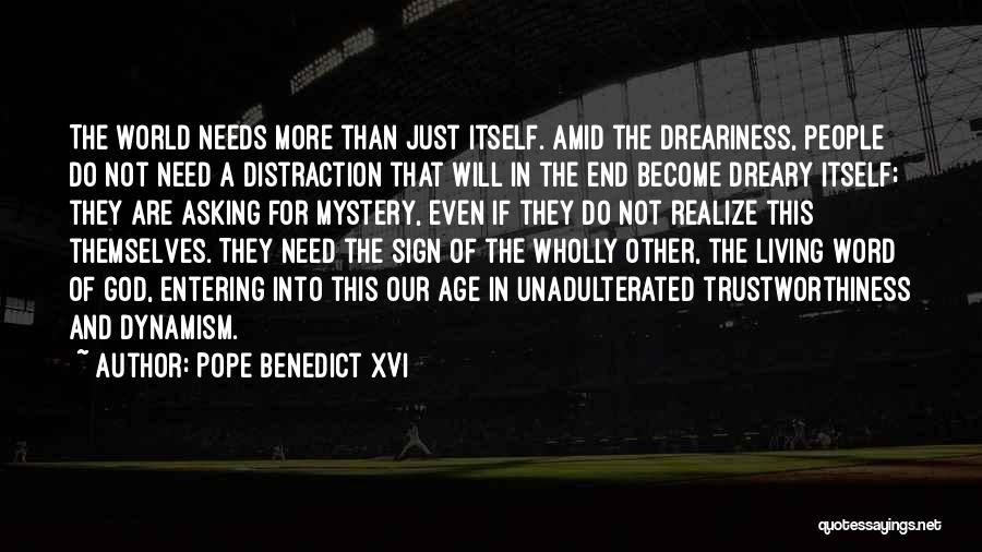 Not Asking For The World Quotes By Pope Benedict XVI