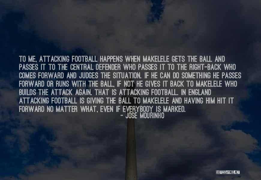 Not Attacking Quotes By Jose Mourinho