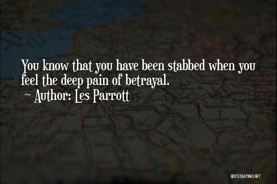 Not Backstabbing Quotes By Les Parrott