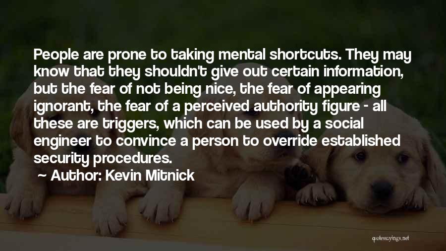 Not Being A Nice Person Quotes By Kevin Mitnick