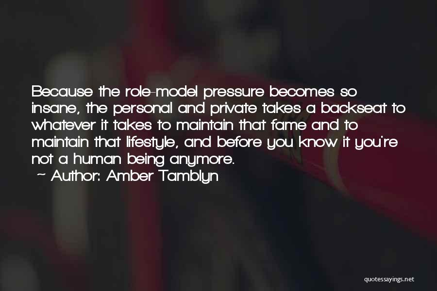 Not Being A Role Model Quotes By Amber Tamblyn